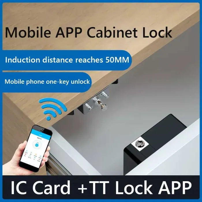 Incuietoare inteligenta invizibila sertar/cabinet TTLOCK Incuietoare inteligenta invizibila sertar/cabinet TTLOCK